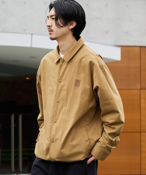 COBMASTER（コブマスター）の「【COBMASTER】 オーバーサイズ バックデザイン プリントコーチジャケット（ナイロンジャケット・メンズ・ベージュ/ブルー/グレー・42/40/38）」の4枚目の写真