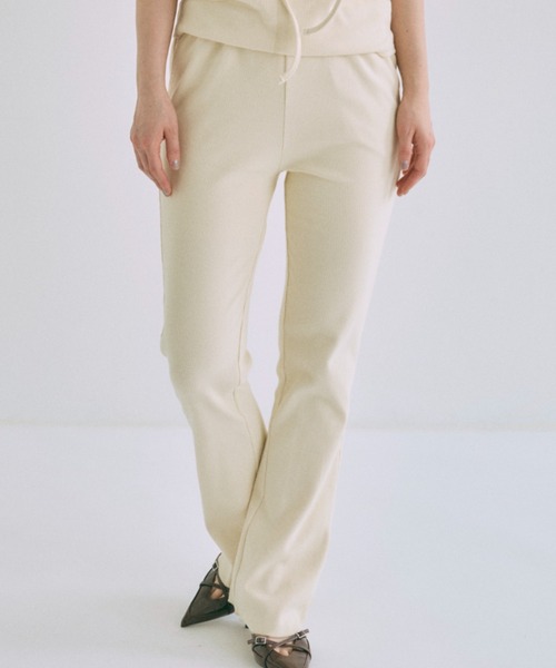 EN NEUME(エンノイム)の「Rib Flare Pants(その他パンツ・レディース・マルチ/アイボリー/ネイビー・1/0)」の19枚目の写真
