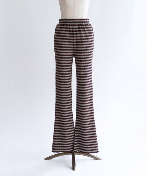 EN NEUME(エンノイム)の「Rib Flare Pants(その他パンツ・レディース・マルチ/アイボリー/ネイビー・1/0)」の12枚目の写真