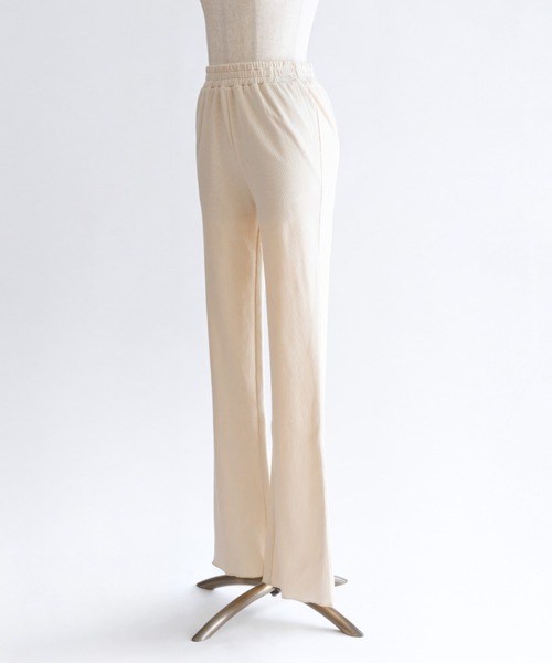 EN NEUME(エンノイム)の「Rib Flare Pants(その他パンツ・レディース・マルチ/アイボリー/ネイビー・1/0)」の8枚目の写真