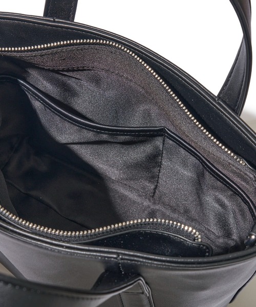 TETE HOMME(テットオム)の「【WEB限定】スプリットレザーミニトートバッグ / ドライビングバッグ(トートバッグ・メンズ・ブラック系2/ブラック系1・FREE)」の3枚目の写真