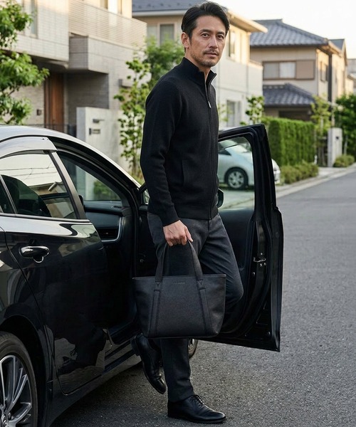 TETE HOMME(テットオム)の「【WEB限定】スプリットレザーミニトートバッグ / ドライビングバッグ(トートバッグ・メンズ・ブラック系2/ブラック系1・FREE)」の16枚目の写真