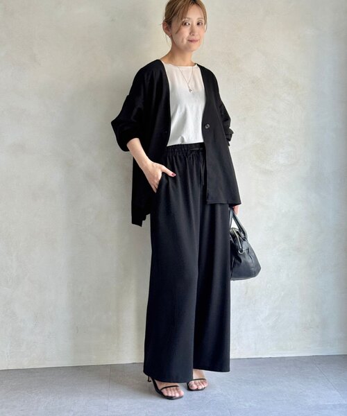 BEARDSLEY（ビアズリー）の「《近日追加予定》ストレッチジョーゼットハオリ（その他アウター・レディース・ブラック・FREE）」の5枚目の写真