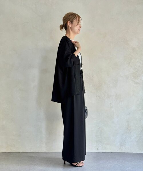 BEARDSLEY（ビアズリー）の「《近日追加予定》ストレッチジョーゼットハオリ（その他アウター・レディース・ブラック・FREE）」の6枚目の写真