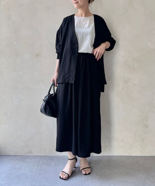 BEARDSLEY（ビアズリー）の「《近日追加予定》ストレッチジョーゼットハオリ（その他アウター・レディース・ブラック・FREE）」の8枚目の写真