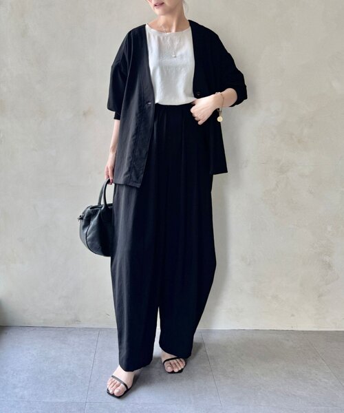 BEARDSLEY（ビアズリー）の「《近日追加予定》ストレッチジョーゼットハオリ（その他アウター・レディース・ブラック・FREE）」の9枚目の写真