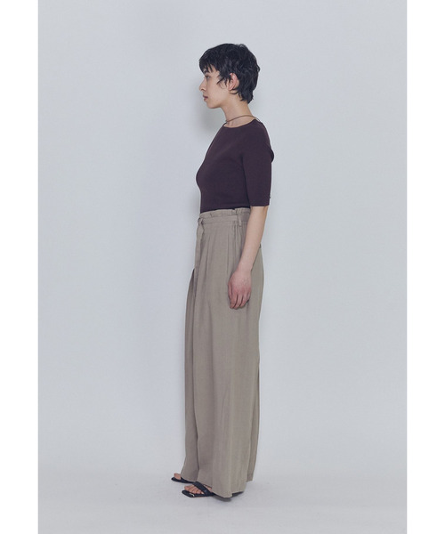 1er Arrondissement(プルミエアロンディスモン)の「ボートネックハーフスリーブニット(ニット/セーター・レディース・ブラック系その他3/ブラウン系その他5・FREE)」の14枚目の写真