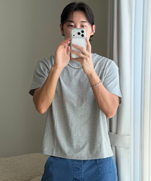 KNITTED（ニッティド）の「コットンクロップTシャツ グレー（Tシャツ/カットソー）」