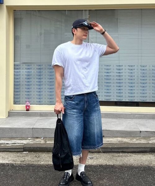 KNITTED(ニッティド)の「コットンクロップTシャツ グレー(Tシャツ/カットソー・メンズ・ライトグレー・MEDIUM/LARGE/X-LARGE)」の10枚目の写真