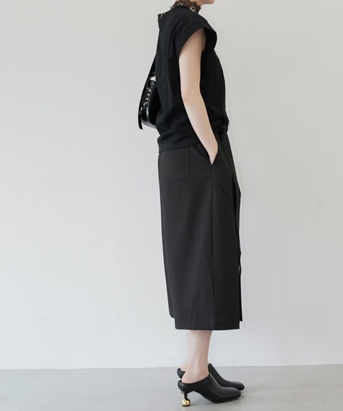 chuclla（チュクラ）の「ドロップショルダー ワイドTシャツ chw26s245（Tシャツ/カットソー・レディース・ホワイト/ブラック・FREE）」の7枚目の写真
