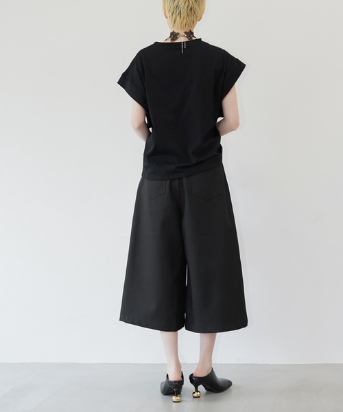 chuclla（チュクラ）の「ドロップショルダー ワイドTシャツ chw26s245（Tシャツ/カットソー・レディース・ホワイト/ブラック・FREE）」の9枚目の写真