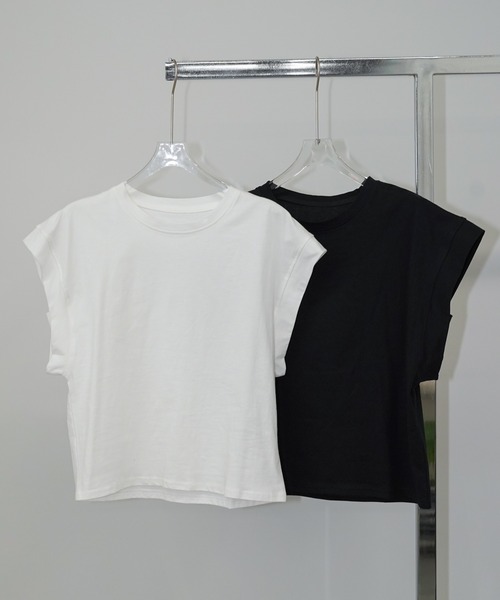 chuclla（チュクラ）の「ドロップショルダー ワイドTシャツ chw26s245（Tシャツ/カットソー・レディース・ホワイト/ブラック・FREE）」の18枚目の写真