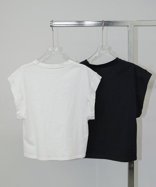 chuclla（チュクラ）の「ドロップショルダー ワイドTシャツ chw26s245（Tシャツ/カットソー・レディース・ホワイト/ブラック・FREE）」の19枚目の写真