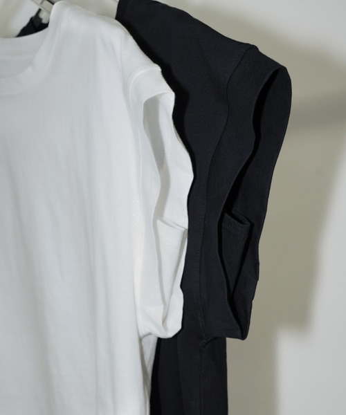 chuclla（チュクラ）の「ドロップショルダー ワイドTシャツ chw26s245（Tシャツ/カットソー・レディース・ホワイト/ブラック・FREE）」の20枚目の写真