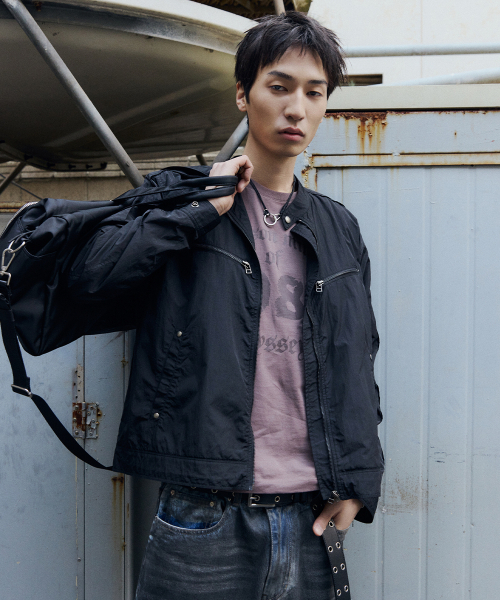 MAISON MINED(メゾンミネド)の「LIGHT-WEIGHT RIDER JACKET BLACK(ライダースジャケット・メンズ・その他・MEDIUM/LARGE)」の3枚目の写真