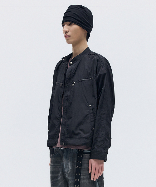 MAISON MINED(メゾンミネド)の「LIGHT-WEIGHT RIDER JACKET BLACK(ライダースジャケット・メンズ・その他・MEDIUM/LARGE)」の5枚目の写真