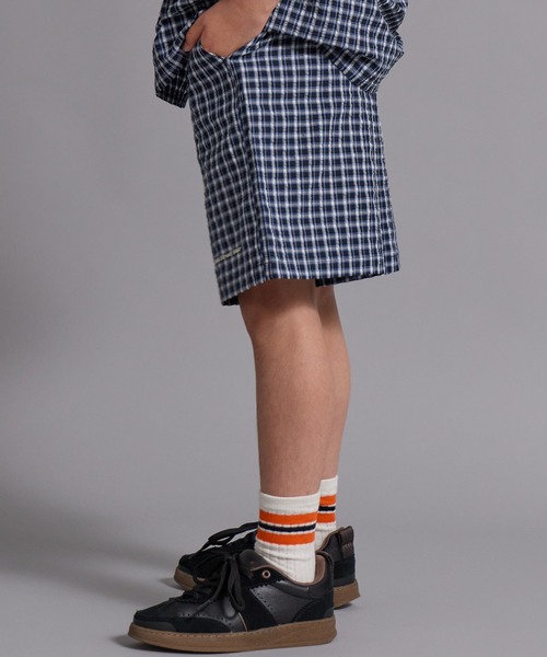 PAIRMANON STREET（ペアマノンストリート）の「【90-160cm】サッカーチェック ショートパンツ【PAIRMANON STREET】（その他パンツ・キッズ・グリーン/ブラウン/ブラック/ネイビー・110/150/120/100/90/140/130/160）」の5枚目の写真