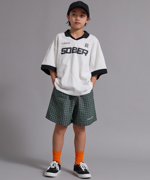 PAIRMANON STREET（ペアマノンストリート）の「【90-160cm】サッカーチェック ショートパンツ【PAIRMANON STREET】（その他パンツ・キッズ・グリーン/ブラウン/ブラック/ネイビー・110/150/120/100/90/140/130/160）」の16枚目の写真