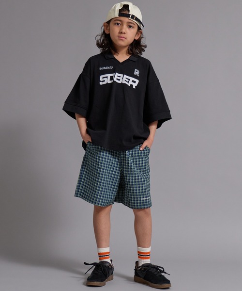 PAIRMANON STREET（ペアマノンストリート）の「【90-160cm】サッカーチェック ショートパンツ【PAIRMANON STREET】（その他パンツ・キッズ・グリーン/ブラウン/ブラック/ネイビー・110/150/120/100/90/140/130/160）」の22枚目の写真
