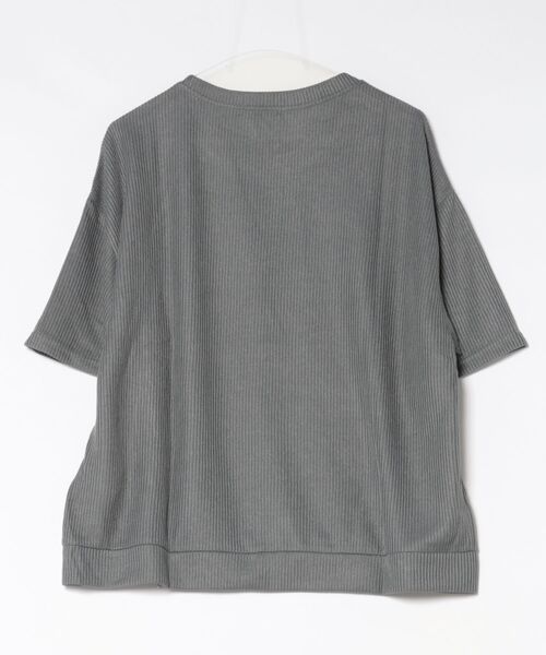 revertical(リバーティカル)の「フロントジッパー サマーニット 半袖Tシャツ(Tシャツ/カットソー・メンズ・グレー/ブルー/ブラック・SMALL/LARGE/MEDIUM)」の19枚目の写真