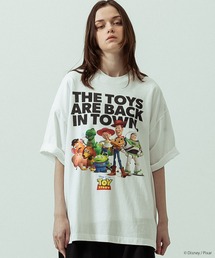 【SLICK/スリック】SLICK / TOY STORY Print T-shirt 01/トイストーリー/パウダー加工プリントTシャツ/オーバーサイズ シルエット/ ビンテージ / ディズニー/ピクサー