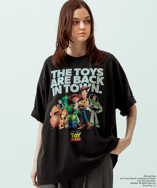 SLICK（スリック）の「【SLICK/スリック】SLICK / TOY STORY Print T-shirt 01/トイストーリー/パウダー加工プリントTシャツ/オーバーサイズ シルエット/ ビンテージ / ディズニー/ピクサー（Tシャツ/カットソー・メンズ・ホワイト/ブラック・3/2/1）」の10枚目の写真