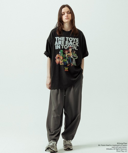 SLICK（スリック）の「【SLICK/スリック】SLICK / TOY STORY Print T-shirt 01/トイストーリー/パウダー加工プリントTシャツ/オーバーサイズ シルエット/ ビンテージ / ディズニー/ピクサー（Tシャツ/カットソー・メンズ・ホワイト/ブラック・3/2/1）」の14枚目の写真