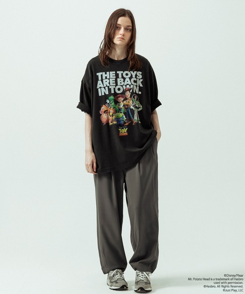 SLICK（スリック）の「【SLICK/スリック】SLICK / TOY STORY Print T-shirt 01/トイストーリー/パウダー加工プリントTシャツ/オーバーサイズ シルエット/ ビンテージ / ディズニー/ピクサー（Tシャツ/カットソー・メンズ・ホワイト/ブラック・3/2/1）」の17枚目の写真