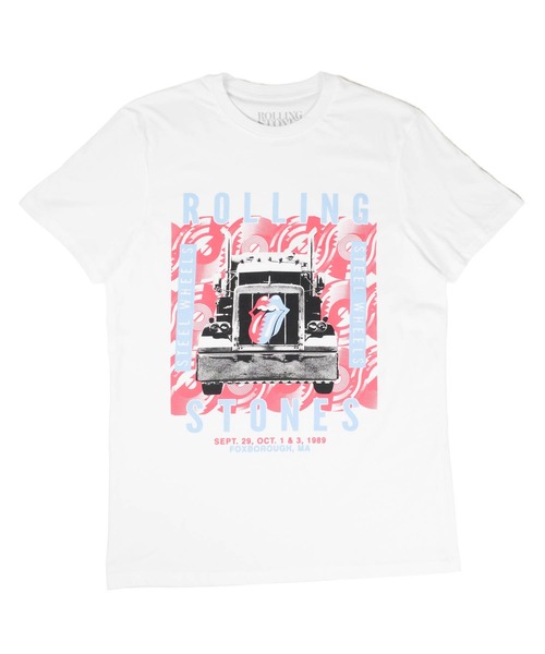 ROCK-OFF（ロックオフ）の「【ROCK-OFF】【3】ROLLING STONES STEEL WHEELS T-SHIRTS（Tシャツ/カットソー・メンズ・ホワイト・X-LARGE/MEDIUM/LARGE）」の2枚目の写真
