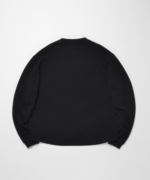 SUPERTHANKS(スーパーサンクス)の「ワッフル素材クルーネックロングスリーブ Waffle crew neck L/S T-shirt(Tシャツ/カットソー・メンズ・ピンク/グレー/ブラック/ベージュ・S/L/M)」の13枚目の写真