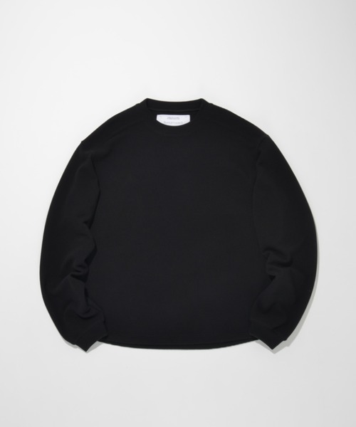 SUPERTHANKS(スーパーサンクス)の「ワッフル素材クルーネックロングスリーブ Waffle crew neck L/S T-shirt(Tシャツ/カットソー・メンズ・ピンク/グレー/ブラック/ベージュ・S/L/M)」の12枚目の写真