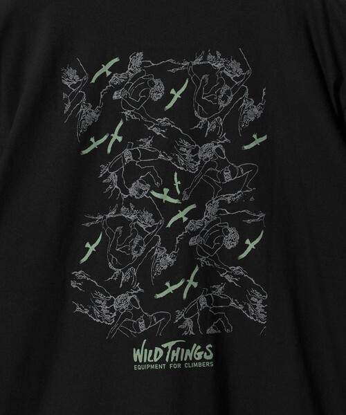WILD THINGS(ワイルドシングス)の「<WILD THINGS>80S CLIMBER Tシャツ(Tシャツ/カットソー・メンズ・ブラック/ホワイト・M/XL/L)」の11枚目の写真