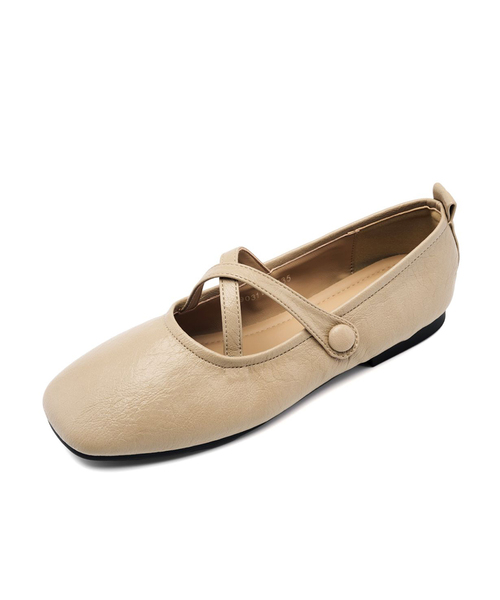 SPUR(シュプール)の「Elastic String メリージェーンフラットシューズ1.5cm -UA9031 (4カラー)(バレエシューズ・レディース・アイボリー/ブラック/ピンク/ベージュ・22.5cm/23.5cm/23cm/24.5cm/24cm/25cm)」の3枚目の写真