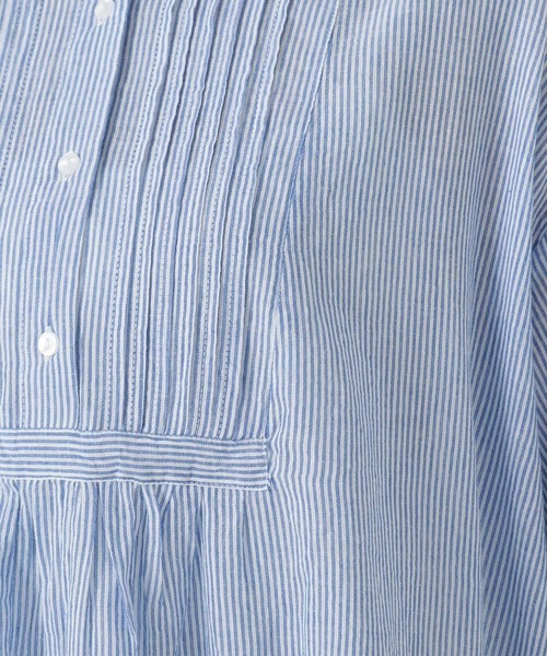 one'sterrace(ワンズテラス)の「フロントギャザー チュニックシャツ(シャツ/ブラウス・レディース・グレー系4/ブルー系その他7・02)」の12枚目の写真