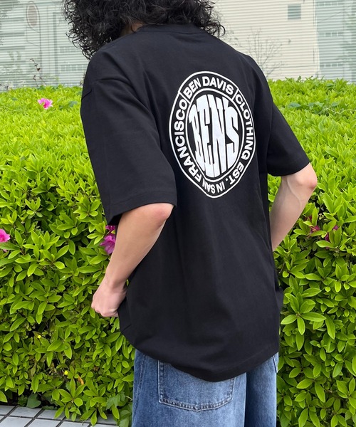 BEN DAVIS(ベンデイビス)の「∴WEGO/【WEB限定】BENDAVIS サークルロゴT(Tシャツ/カットソー・メンズ・ホワイト/ネイビー/ブラック・LARGE/MEDIUM)」の3枚目の写真