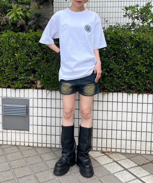 BEN DAVIS(ベンデイビス)の「∴WEGO/【WEB限定】BENDAVIS サークルロゴT(Tシャツ/カットソー・メンズ・ホワイト/ネイビー/ブラック・LARGE/MEDIUM)」の4枚目の写真