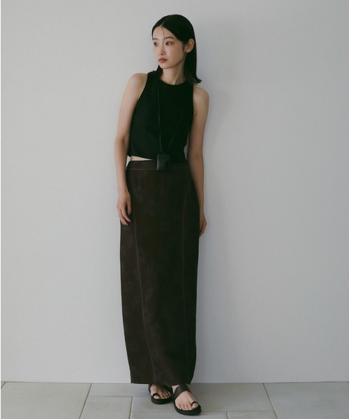anuke(アンヌーク)の「Americansleeve Short Tanktop(タンクトップ・レディース・ブラック/ホワイト/ブラウン・FREE)」の13枚目の写真