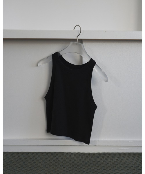anuke(アンヌーク)の「Americansleeve Short Tanktop(タンクトップ・レディース・ブラック/ホワイト/ブラウン・FREE)」の16枚目の写真