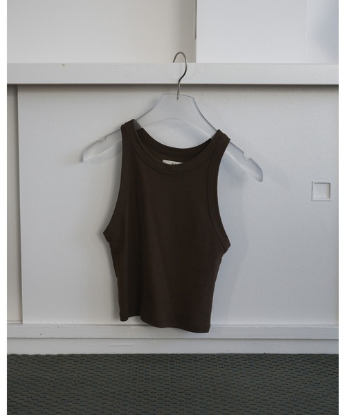 anuke(アンヌーク)の「Americansleeve Short Tanktop(タンクトップ・レディース・ブラック/ホワイト/ブラウン・FREE)」の17枚目の写真