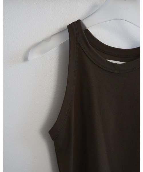 anuke(アンヌーク)の「Americansleeve Short Tanktop(タンクトップ・レディース・ブラック/ホワイト/ブラウン・FREE)」の18枚目の写真