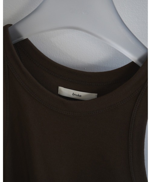 anuke(アンヌーク)の「Americansleeve Short Tanktop(タンクトップ・レディース・ブラック/ホワイト/ブラウン・FREE)」の19枚目の写真