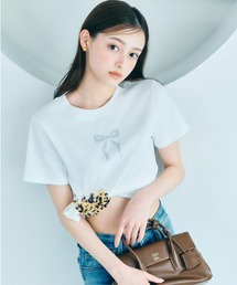 SNIDEL | 【販路限定カラーあり】ラインストーンTシャツ(Tシャツ/カットソー)