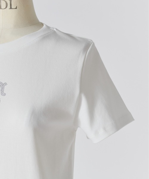 SNIDEL(スナイデル)の「【販路限定カラーあり】ラインストーンTシャツ(Tシャツ/カットソー・レディース・D/C/ブラック/B/A/ホワイト/ネイビー・F)」の16枚目の写真