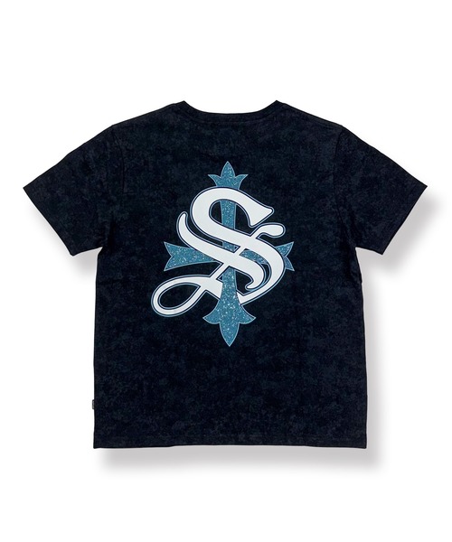 SUPPLIER（サプライヤー）の「A'GEM/9 × .kom 限定『SUPPLIER/サプライヤー』Cross Tee/クロスロゴ半袖Tシャツ（Tシャツ/カットソー・メンズ・ブラック×ピンク/ブラック×ブルー・L/XL）」の8枚目の写真