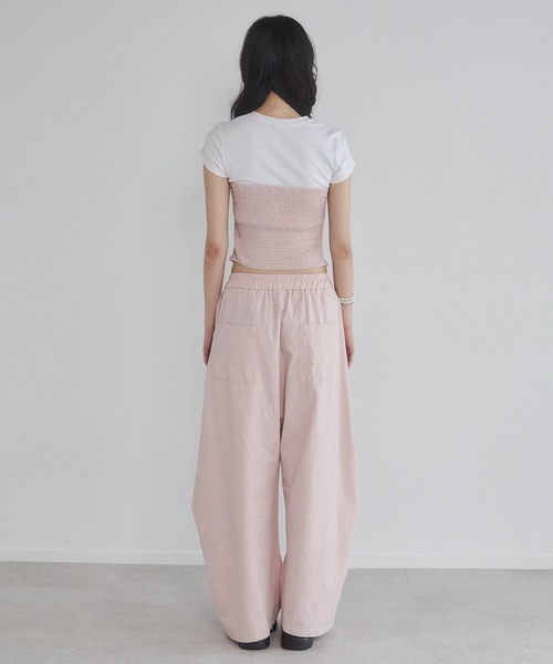ENVYM（アンビー）の「サイドタックベアトップ（その他トップス・レディース・ブラック/ピンク/カーキ・M/S）」の22枚目の写真