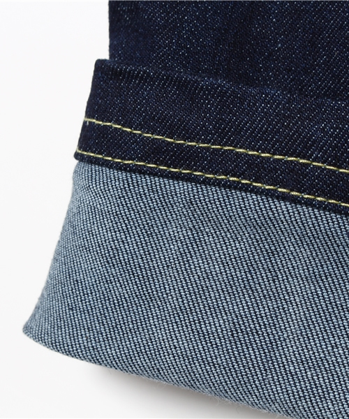 こども ビームス（コドモビームス）の「Smoothy / デニム サルエルパンツ (90～140cm)（デニムパンツ・キッズ・インディゴブルー・90t/110/120/100/130）」の7枚目の写真