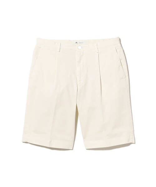 BEAMS F(ビームスエフ)の「【別注】GERMANO / コットンストレッチ ギャバジン 1プリーツ ショーツ(その他パンツ・メンズ・ナチュラル/カーキ・46/44/50/48)」の1枚目の写真