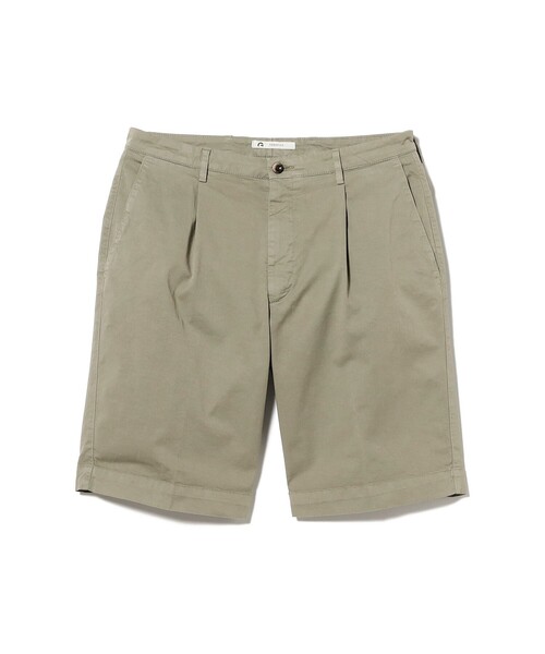 BEAMS F(ビームスエフ)の「【別注】GERMANO / コットンストレッチ ギャバジン 1プリーツ ショーツ(その他パンツ・メンズ・ナチュラル/カーキ・46/44/50/48)」の2枚目の写真