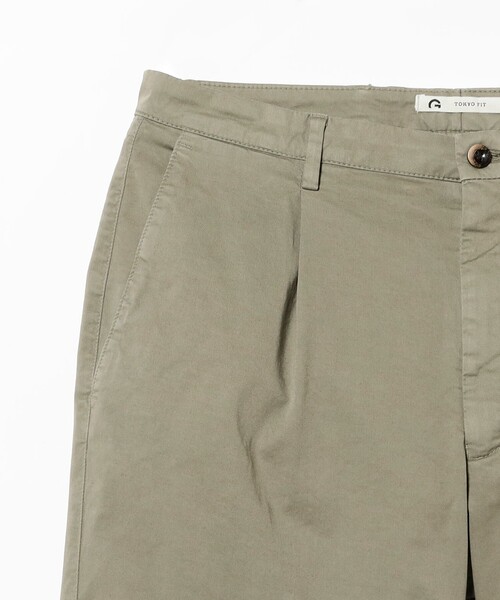 BEAMS F(ビームスエフ)の「【別注】GERMANO / コットンストレッチ ギャバジン 1プリーツ ショーツ(その他パンツ・メンズ・ナチュラル/カーキ・46/44/50/48)」の14枚目の写真