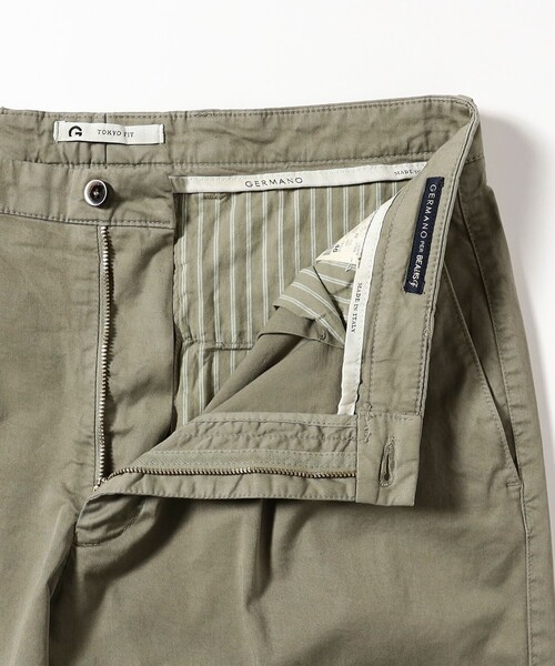 BEAMS F(ビームスエフ)の「【別注】GERMANO / コットンストレッチ ギャバジン 1プリーツ ショーツ(その他パンツ・メンズ・ナチュラル/カーキ・46/44/50/48)」の13枚目の写真